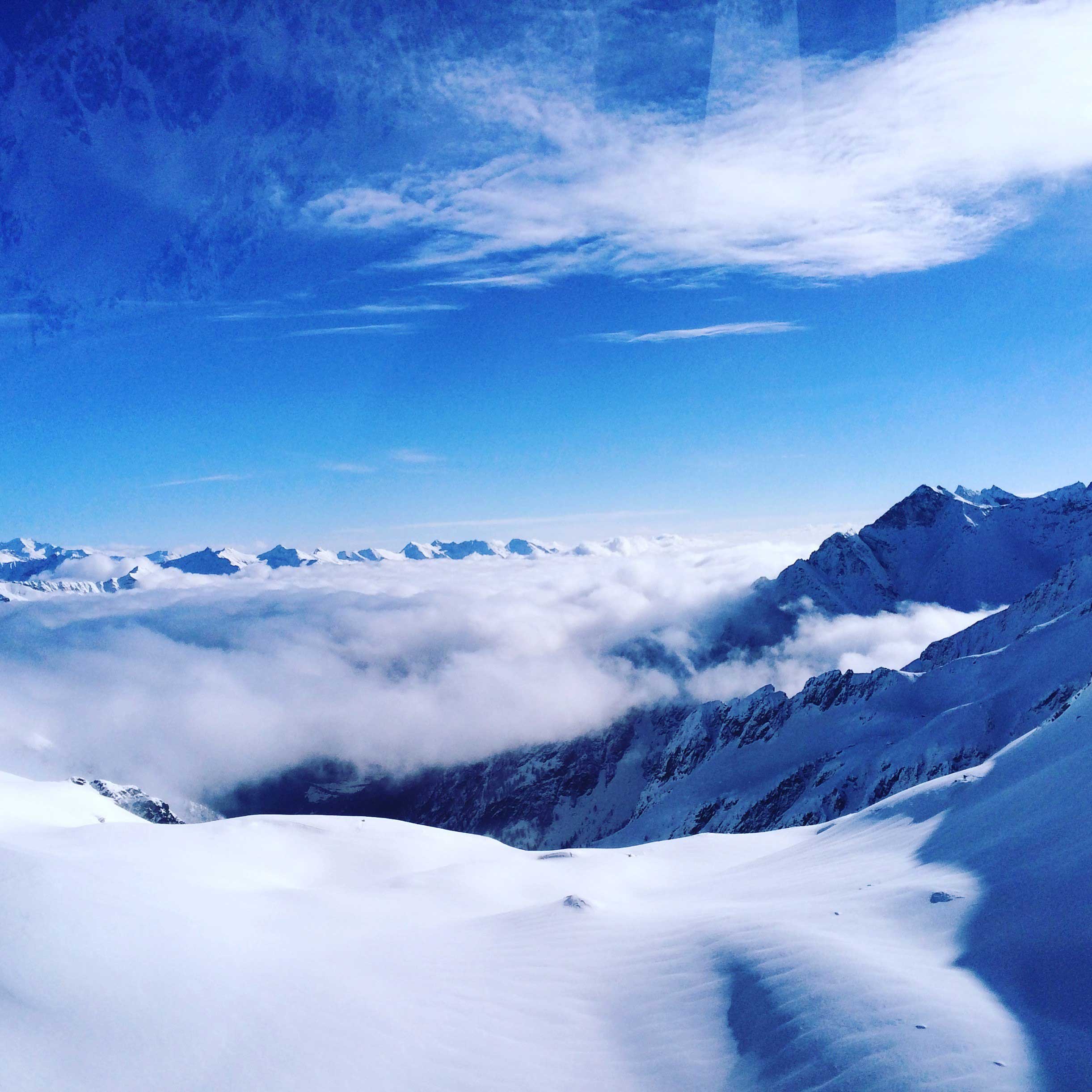 the views from the Presena glacier